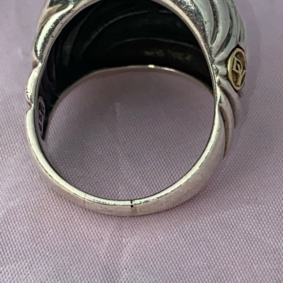 David Yurman Dome ring in Sterling Silver and 18k Yellow gold - Picture 2 of 3